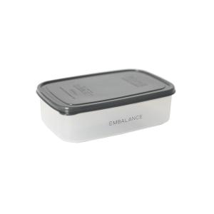 ウィルマックス エンバランス レクタングルコンテナ(角型)M(870ml)　グレー12220