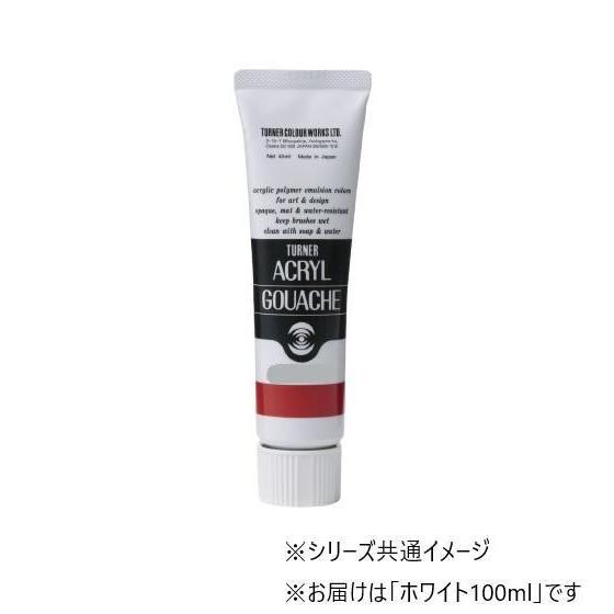 ターナー色彩　アクリルガッシュ  ホワイト AG100001 100ML
