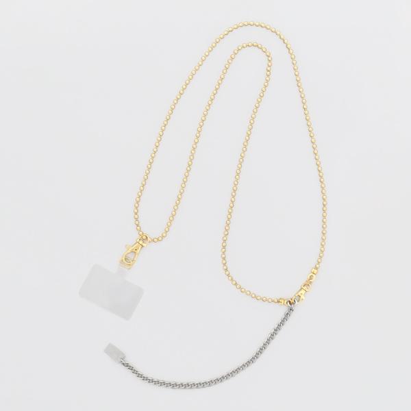 フラワーリング スマートフォンショルダー ボールチェーン SCS0008-GD(ゴールド) （各種ス...