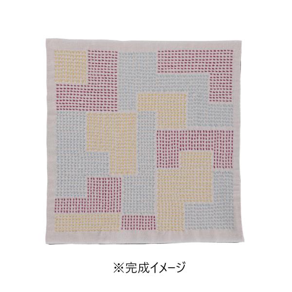 Sashiko Textile lab　花ふきんキット　刺し子キット　Block(Almond Mi...