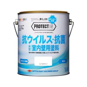 ペンキ 塗料 ペイント 抗菌 消臭 防カビ DIY ニッペホームペイント PROTECTON インテリアウオール DIY用 スノウホワイト
