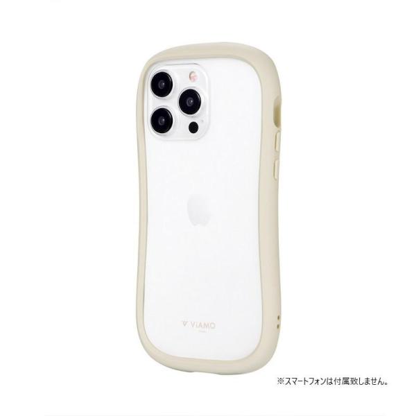iPhone15 ProMax ハイブリッドケース　ViAMO freelyミルクホワイト LN-I...