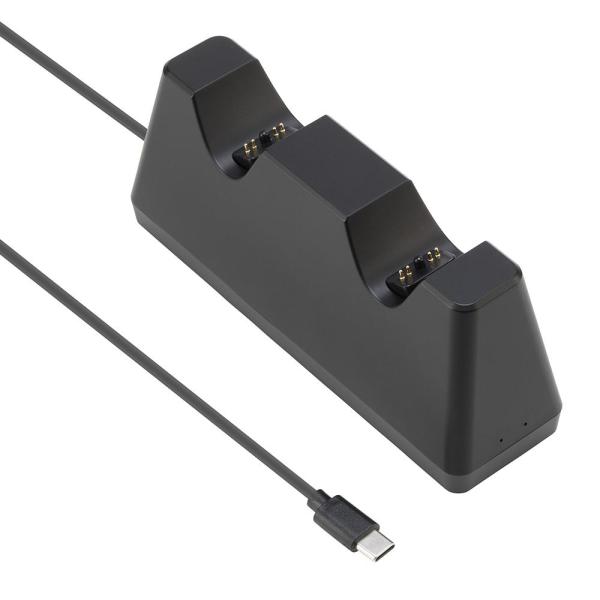 DualSense Edge/DualSense ダブル充電スタンド ブラック CY-P5CCS2-...