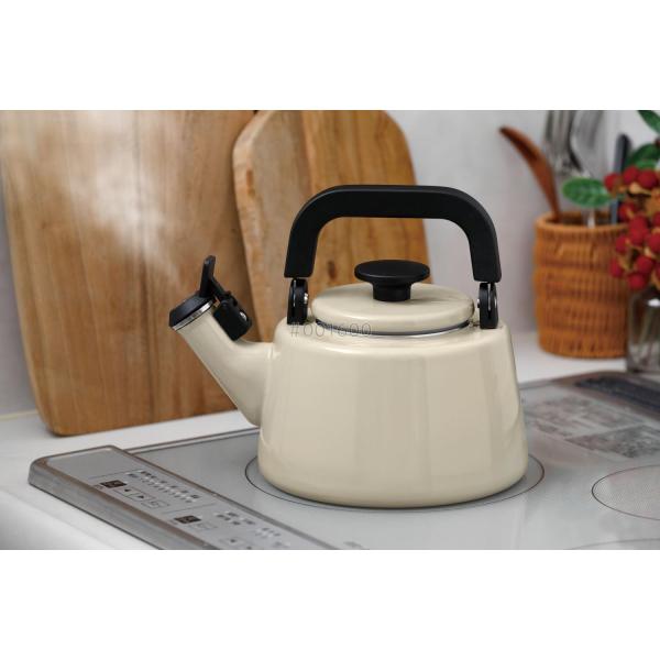 富士ホーロー コットンプラス 笛吹きケトル 2.1L グレージュ CTP-2.1WK.GG