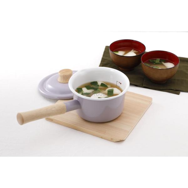 富士ホーロー コットンプラス ミルクパン 14cm パープル CTP-14M.PU