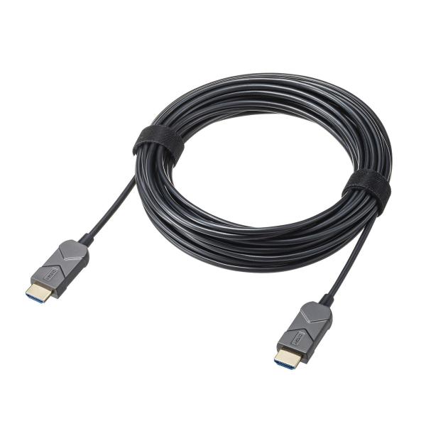 サンワサプライ 8K/60Hz 4K/120Hz対応光ファイバHDMIケーブル 10m KM-HD2...