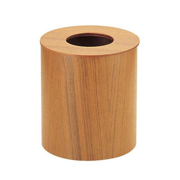 SAITO WOOD(サイトーウッド)　木製ルーム用ゴミ入れ　蓋付(チーク)　中　951　VGM02...