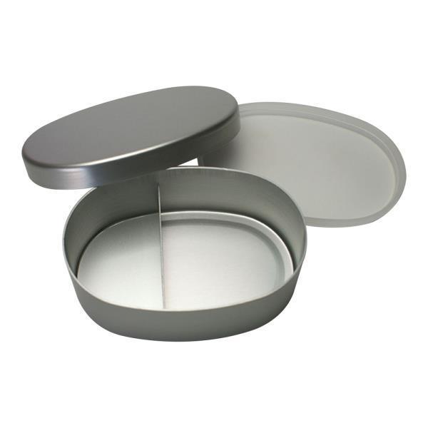 アルミ弁当箱　小判型(内フタ付)　L　110116　EBV1402