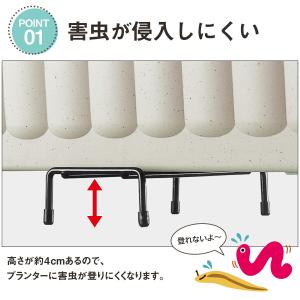 プランターベース2セット(4個組) 屋外 スタ...の詳細画像1
