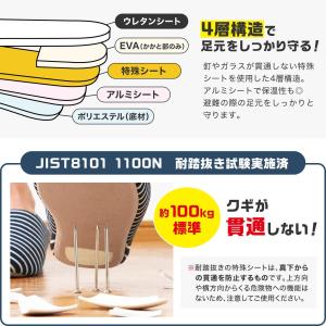 普段履きの防災スリッパ Lサイズ ネイビー 避...の詳細画像2