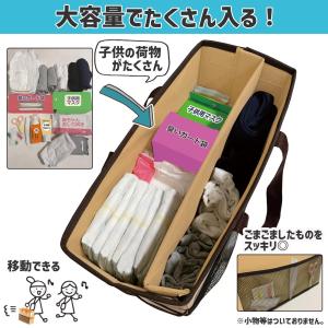 持ち運べる収納ボックス ワイド 2色組 ファイ...の詳細画像4