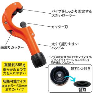 パイプスパッとカッター 5-50mm 替刃付き...の詳細画像5
