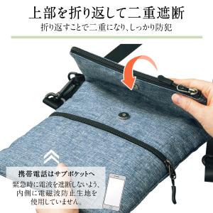 電磁波防止 ショルダーバッグ スキミング防止 ...の詳細画像5