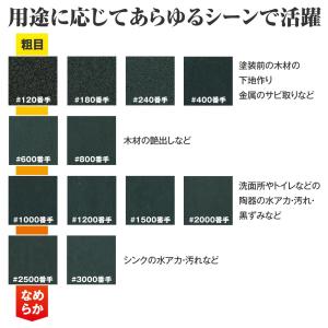 耐水ペーパー 36枚組 #120〜#3000番...の詳細画像4
