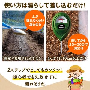 差すだけ簡単!土壌酸度計 電池不要 pH値3〜...の詳細画像3