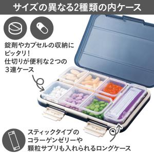 携帯用サプリケース 大容量 パッキン付 錠剤 ...の詳細画像1