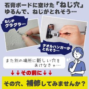 ねじ穴のぐらつき 補修パテ 20ml 石膏ボー...の詳細画像2