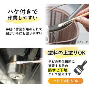 赤錆転換剤 サビトメール 100g ハケ付 水...の詳細画像5