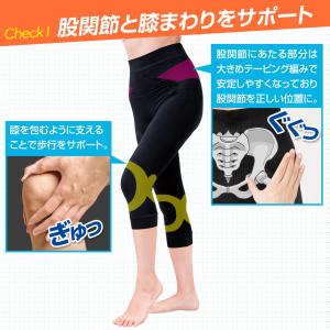 下腹スッキリ股関節スパッツ7分丈 L-LL テ...の詳細画像2