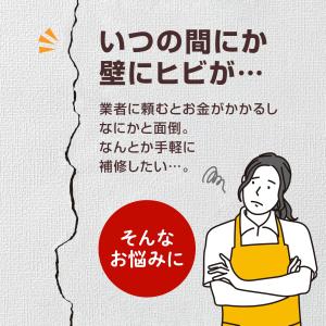 クロス壁のヒビ・はがれ補修パテ 20ml アイ...の詳細画像1