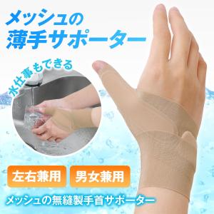 クッション付き手首サポーター 男女兼用 左右兼用 水洗いOK クッション