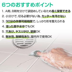 ペタッと補修パテ 水回り用 補修 パテ 長期保...の詳細画像5