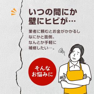 クロス壁のヒビ・はがれ補修パテ(100ml) ...の詳細画像1