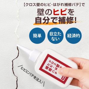 クロス壁のヒビ・はがれ補修パテ(100ml) ...の詳細画像2