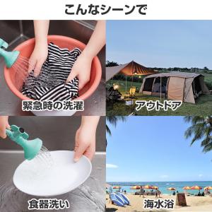 サッと使える携帯シャワーバッグ 黒 20L コ...の詳細画像4
