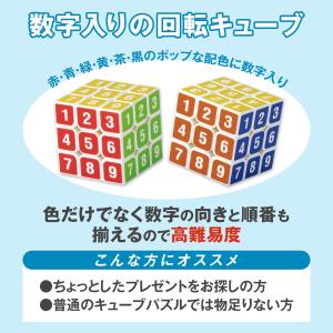回転キューブ 数字柄 キューブパズル 回転スム...の詳細画像1