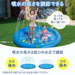 ウォータースプラッシュマット 水遊び 噴水 プ...の詳細画像3