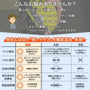 ヘルメットホルダー 登山 ヘルメット 収納 ト...の詳細画像2