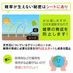 雑草が生えないおしゃれな天然石マット6枚組 カ...の詳細画像1