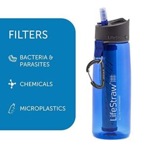 LifeStraw Go 2-Stage - Water Filter Bottle with Integrated Filter Straw. Re