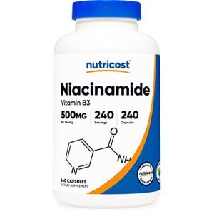 フリー Nutricost ナイアシンアミド ビタミンB3 500mg