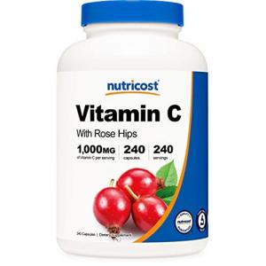 ビタミンC Nutricost + ローズヒップ 240カプセル