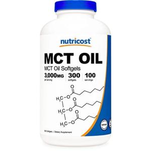 Nutricost MCTオイル 1000mg 300 ソフトカプセル