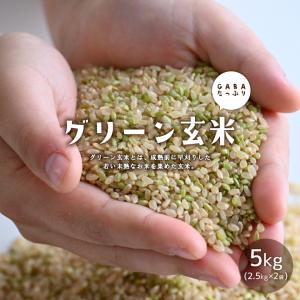 グリーン玄米 5kg 国内 産 ダイエット 2.5kg×2袋 自然の 蔵 若い 未熟な 玄米 5年産 青玄米