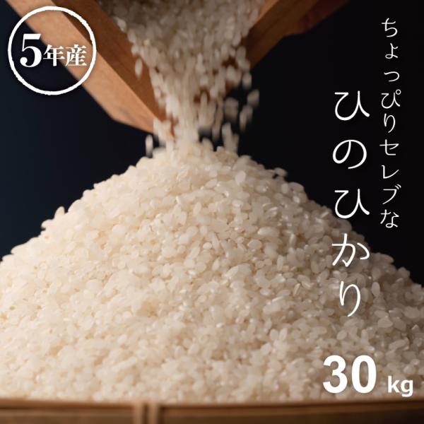 米 お米 30kg ちょっぴりセレブなヒノヒカリ 国内産 令和5年産 玄米30kg 精米27kg ひ...