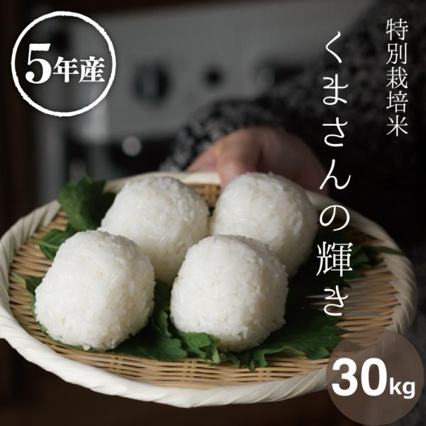 米 お米 30kg くまさんの輝き 熊本県産 特別栽培米 令和5年産 玄米30kg 精米27kg