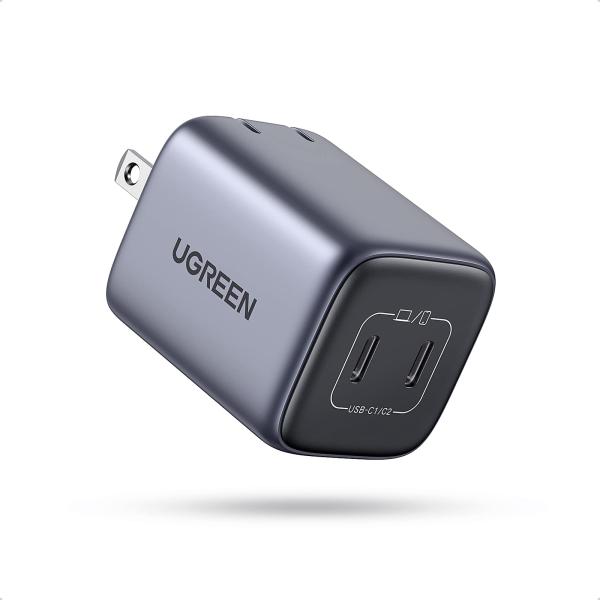 UGREEN Nexode Mini 45W 充電器 USB-C 2ポート PD&amp;PPS高速充電対応...