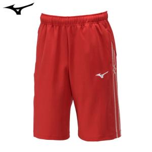 ミズノ（MIZUNO）　MCライン　ウォームアップハーフパンツ　チャイニーズレッド　XS｜fudasho0ban