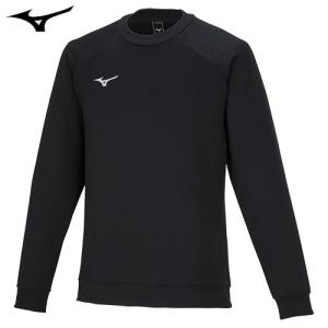 ミズノ（MIZUNO）　スウェットクルー　32MCA175　ブラック　2XL｜fudasho0ban