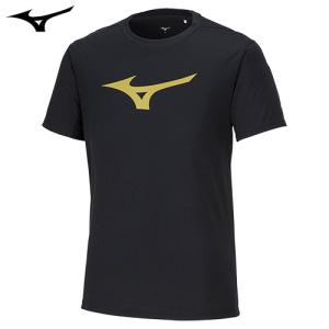 ミズノ（MIZUNO）　Tシャツ（32MAA155）　ブラック×ゴールド　S｜fudasho0ban