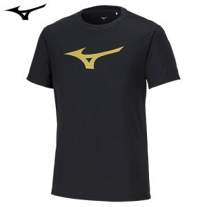 ミズノ（MIZUNO）　Tシャツ（32MAA155）　ブラック×ゴールド　XL｜fudasho0ban