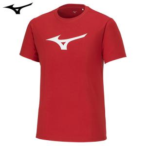 ミズノ（MIZUNO）　Tシャツ（32MAA155）　チャイニーズレッド　2XL｜fudasho0ban