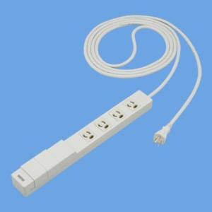 [充電用]USBコンセント付OAタップ (接地14A抜け止め形)(4コ口・グレー) (USB2A5V...