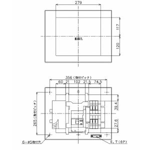 BQW3462:住宅用分電盤(露出・半埋込両用...の詳細画像2