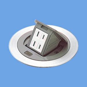 DU1100HT：F型アップコン 電線管工事用 グレー 2P15A 125V 2コ口