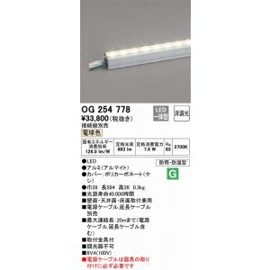 OG254778：間接照明　防雨・防湿スタンダードタイプ　L600タイプ　非調光　電球色2700K
